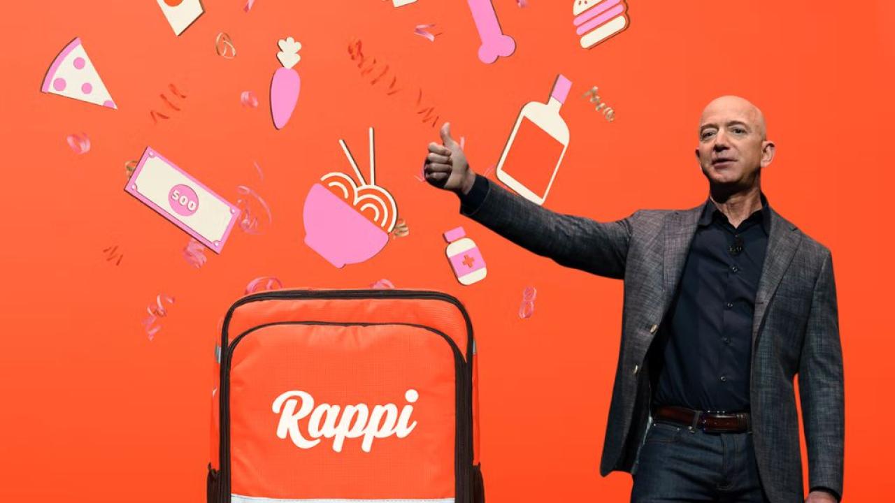 Amazon compra entrada a Rappi para pelear con MercadoLibre