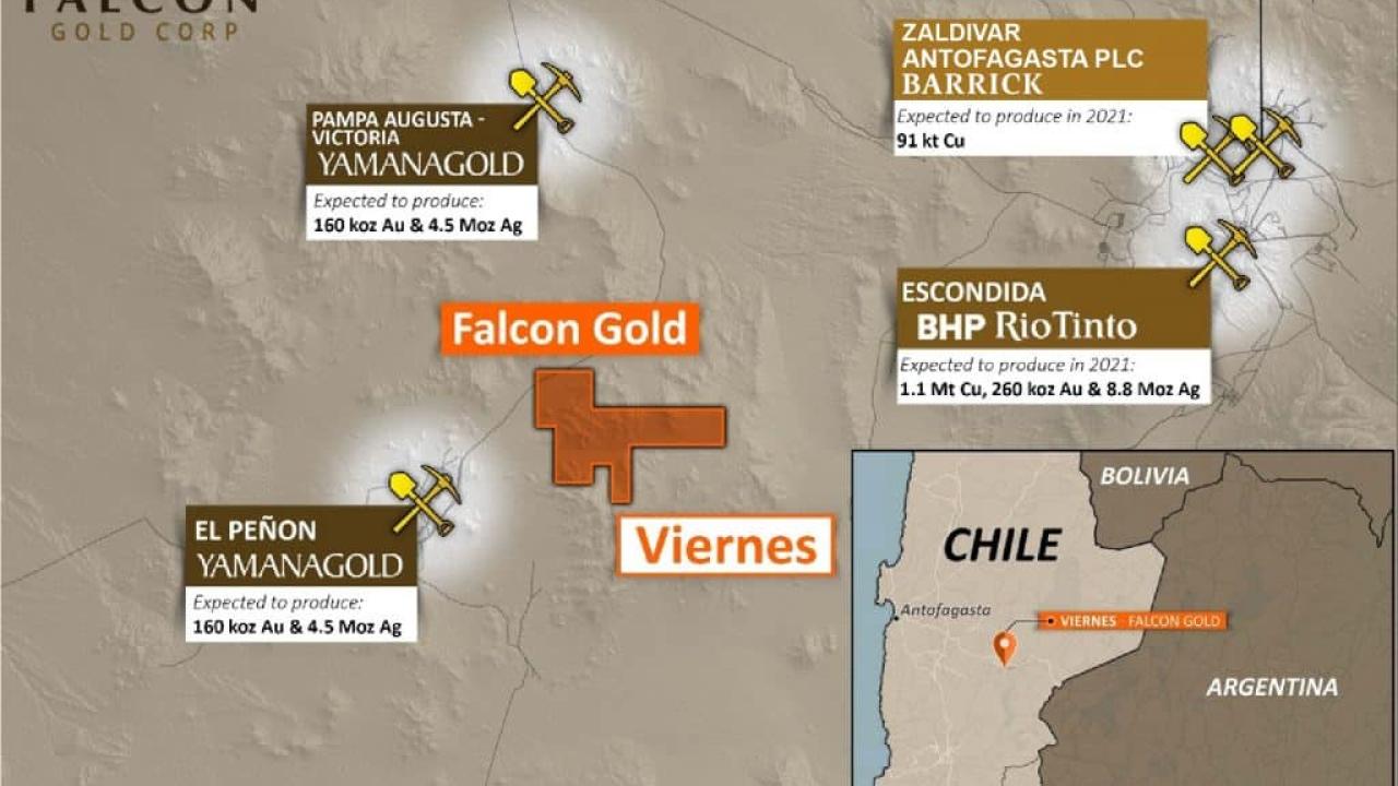 Falcon Gold se retira de Chile y concentra su estrategia en Canadá
