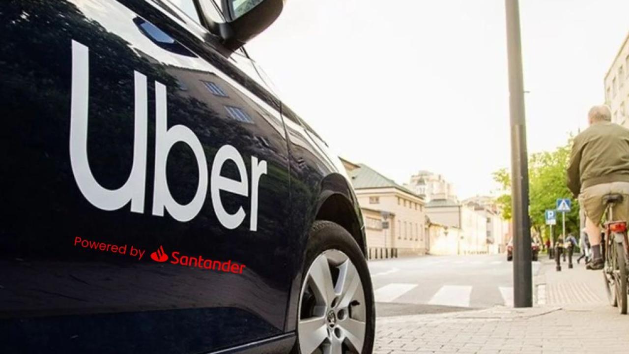 Santander se sube a Uber con millonario plan de financiamiento